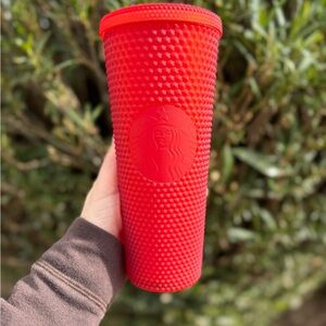 Starbucks Bold Red Studded Tumbler